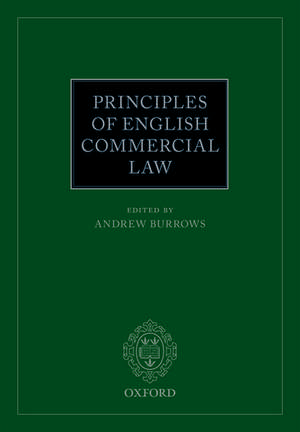 Principles of English Commercial Law de Andrew Burrows