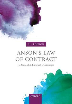 Anson's Law of Contract de Jack Beatson FBA