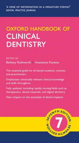 Oxford Handbook of Clinical Dentistry de Bethany Rushworth