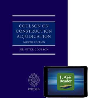 Coulson on Construction Adjudication (book and digital pack) de Lord Justice Peter Coulson