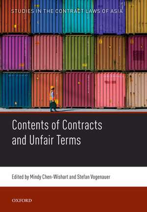 Contents of Contracts and Unfair Terms de Mindy Chen-Wishart