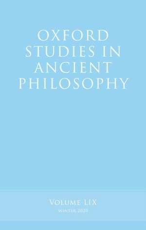 Oxford Studies in Ancient Philosophy, Volume 59 de Victor Caston