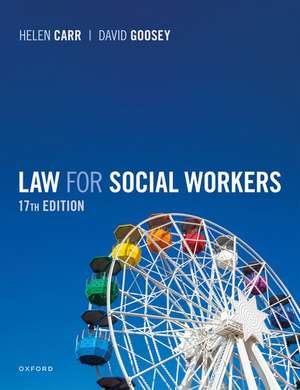 Law for Social Workers de David Goosey