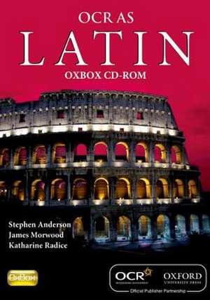 Latin for OCR AS OxBox CD-ROM de Stephen Anderson, James Morwood, Katharine Radice