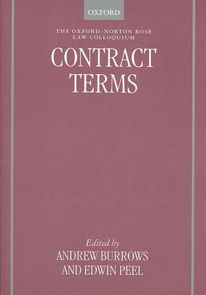 Contract Terms de Andrew Burrows