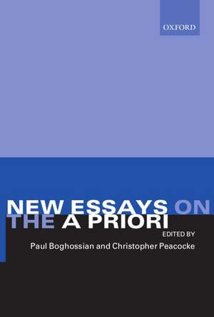 New Essays on the A Priori de Paul Boghossian