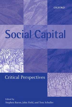 Social Capital: Critical Perspectives de Stephen Baron