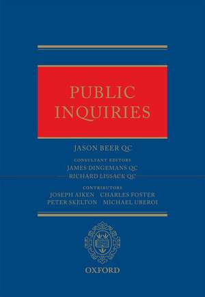 Public Inquiries de Jason Beer QC