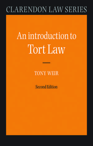 An Introduction to Tort Law de Tony Weir