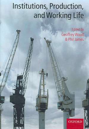 Institutions, Production, and Working Life de Geoffrey Wood