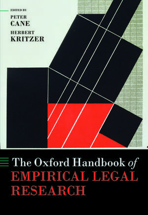 The Oxford Handbook of Empirical Legal Research de Peter Cane