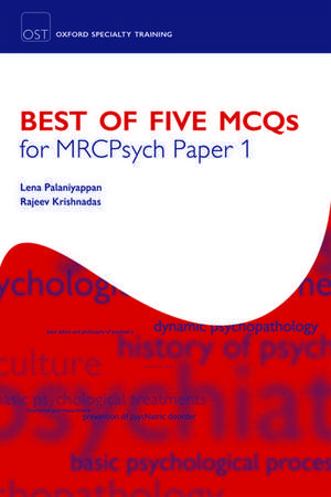 Best of Five MCQs for MRCPsych Paper 1 de Lena Palaniyappan