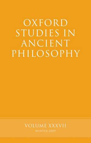 Oxford Studies in Ancient Philosophy Volume 37 de Brad Inwood