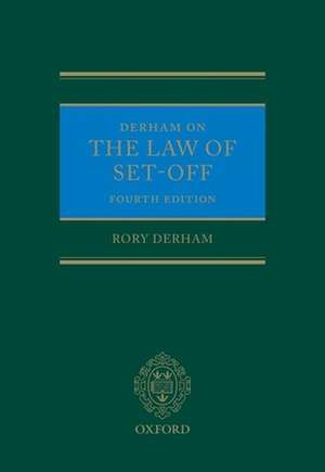 Derham on the Law of Set-Off de Rory Derham