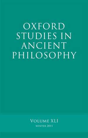 Oxford Studies in Ancient Philosophy, Volume 41 de Brad Inwood