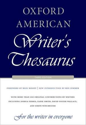 Oxford American Writer's Thesaurus de Rick Moody