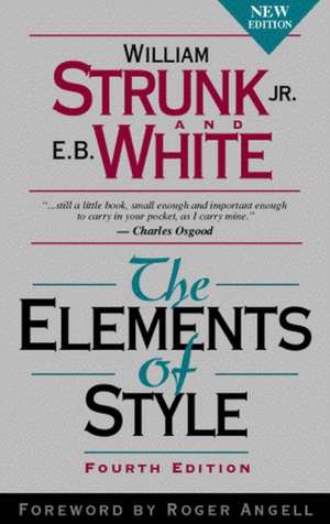 The Elements of Style de Jr. Strunk, William