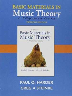 Audio CD for Basic Materials in Music Theory: A Programmed Approach de Greg A. Steinke