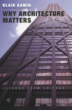 Why Architecture Matters: Lessons from Chicago de Blair Kamin