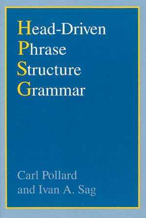 Head-Driven Phrase Structure Grammar de Carl Pollard