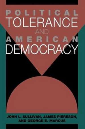 Political Tolerance and American Democracy de John L. Sullivan