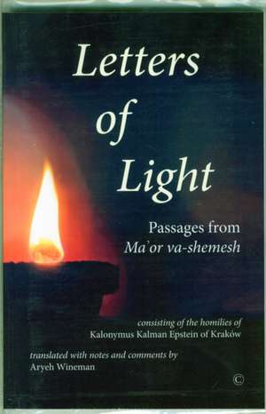 Letters of Light de Kalonymus Kalman Epstein