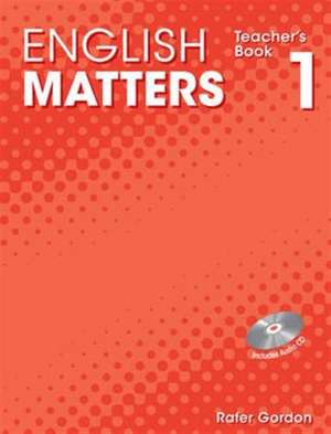 English Matters (Caribbean) Level 1 Teacher's Book and CD Pack de Julia Sander