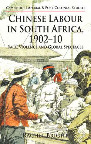 Chinese Labour in South Africa, 1902-10: Race, Violence, and Global Spectacle de R. Bright