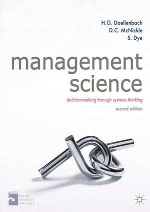 Management Science: Decision-making through systems thinking de Hans Daellenbach