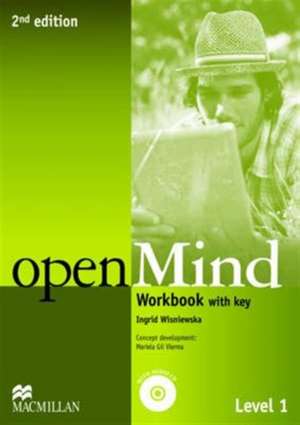 Open Mind 2nd Edition AE Level 1 Workbook with Key & CD Pack de Ingrid Wisniewska