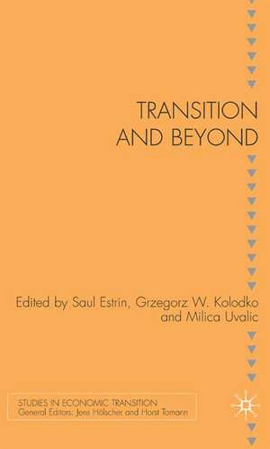 Transition and Beyond de S. Estrin