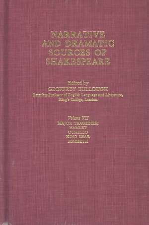 Narrative and Dramatic Sources of Shakespeare V 7 Romances de G Bullough