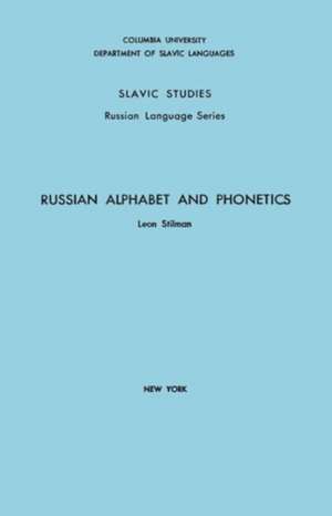 Russian Alphabet & Phonetics (Paper) de L Stilman