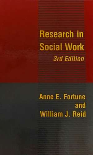 Research in Social Work 3e de Anne Fortune