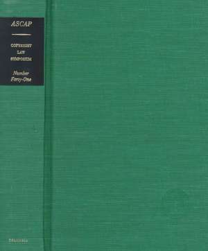 Copyright Law Symposium de The American Society of Composers Publishers