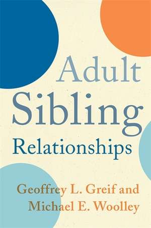 Adult Sibling Relationships de Geoffrey Greif