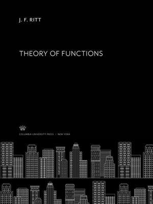 Theory of Functions de J. F. Ritt