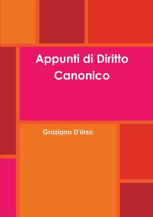 Appunti di Diritto Canonico de Graziano D'Urso