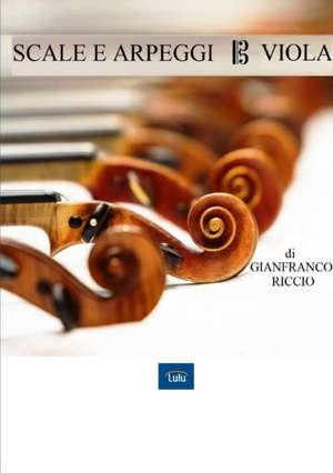 SCALE E ARPEGGI PER VIOLA de Gianfranco Riccio