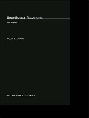 Sino–Soviet Relations 1964––1965 de William E Griffith