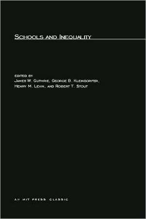 Schools and Inequality de James W. Guthrie