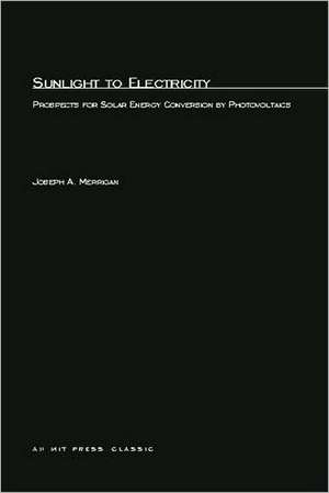 Sunlight to Electricity de Joseph A Merrigan