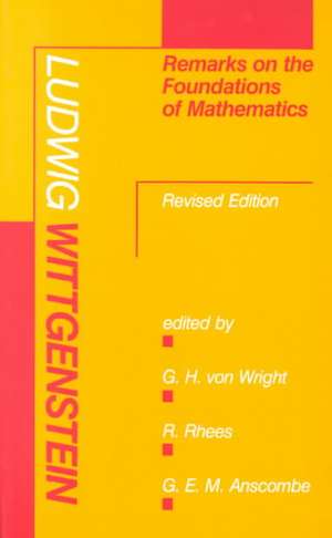 Remarks on the Foundations of Mathematics 2e de Wittgenstein