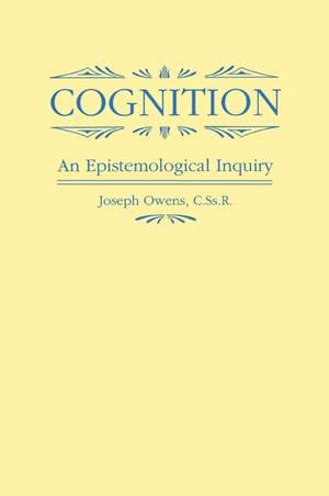 Cognition de Joseph Owens