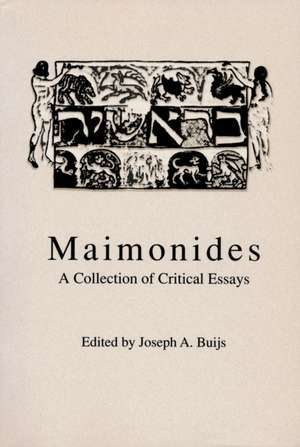 Maimonides de Joseph A. Buijs