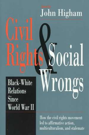 Civil Rights and Social Wrongs – Black–White Relations Since World War II de John Higham