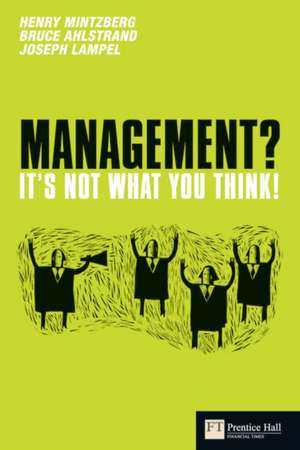 Ahlstrand, B: Management? It's not what you think! de Joseph Lampel