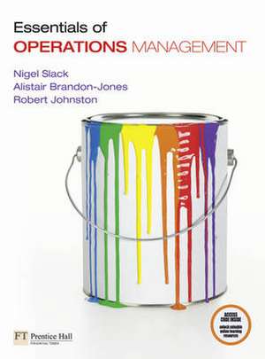 ESSENTIALS OF OPERATIONS MANAGEMENT de Nigel Slack