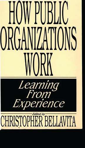 How Public Organizations Work: Learning from Experience de Christopher Bellavita