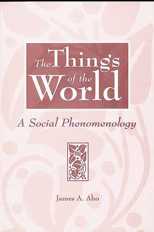 The Things of the World: A Social Phenomenology de James A. Aho